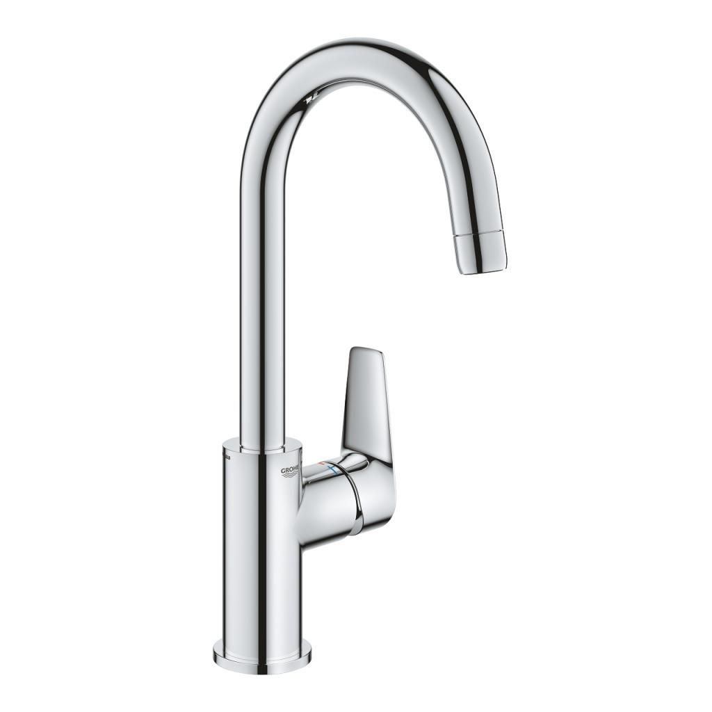 Смеситель для умывальника GROHE BAUEDGE донный клапан 3/8 23911001
