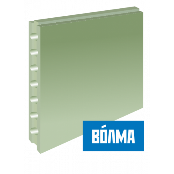 Плита пазогребневая ПГП ВОЛМА 667*500*80 мм пустотелая влагостойкая Зима