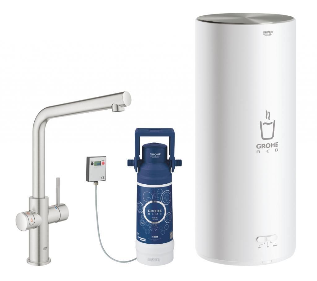 Смеситель для мойки GROHE RED II DUO с бойлером 7л. 30325DC1
