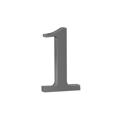 Цифра самоклеющаяся DN-01-1-Z CR Хром (ЦАМ)