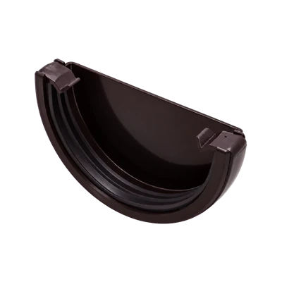 Заглушка желоба круглая FINEBER 32*79 RAL 8017 коричневая
