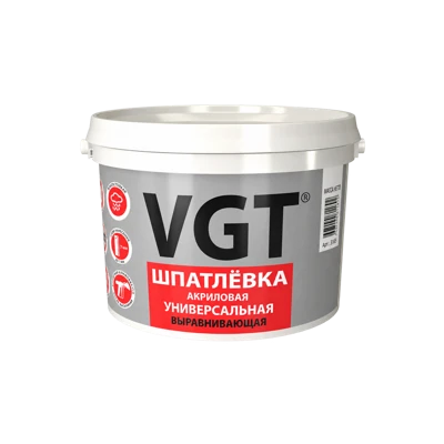 VGT Шпатлевка универсальная для наружных и внутренних работ, 7,5 кг