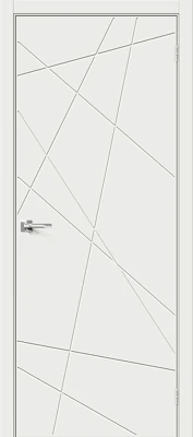 Дверь межкомнатная полотно Граффити-5.Д.П эмалит White Matt 2000x900 мм
