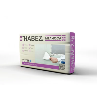 HABEZ МЕЛИССА Клей монтажный для гипсокартона и ПГП, 25 кг
