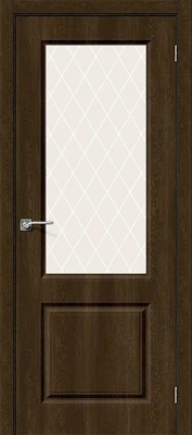 Дверь межкомнатная полотно Скинни-13 винил Dark Barnwood 2000x900 мм