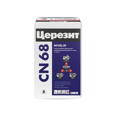CERESIT CN 68 Тонкослойная самовыравнивающая смесь, 25 кг