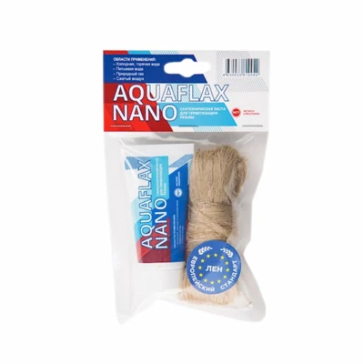 Набор для герметизации Aquaflax nano (паста 30 гр + 15 гр лен ЕВРО) 04053