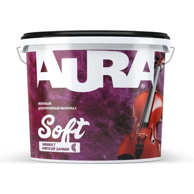 AURA ДЕКОРАТИВНЫЙ МАТЕРИАЛ с эффектом мягкой замши " Soft" 5 л