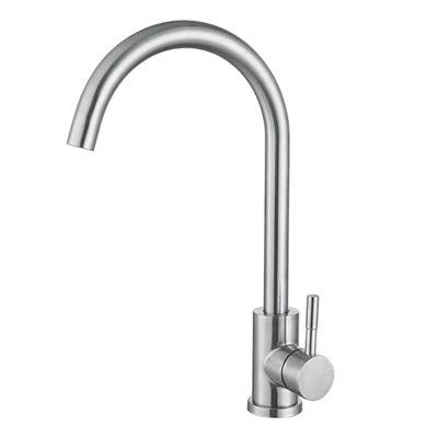 Смеситель для мойки HAIBA HB71304-3 нержавеющая сталь 1/2