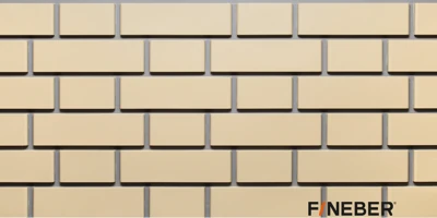 Фасадная панель Fineber Дачный Кирпич клинкерный Желтый