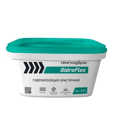 DANOGIPS GIDROFLEX Гидроизоляция эластичная 3 кг
