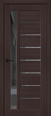 Дверь межкомнатная полотно Браво-27 эко шпон Wenge Melinga 2000x600 мм Mirox Grey