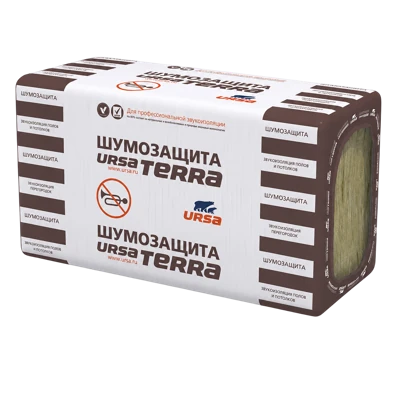 Утеплитель URSA (ТН СВ) Terra 34 PRO PN Шумозащита 1250*610*50 мм 10 плит
