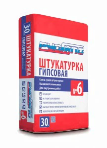 РУСГИПС Штукатурка гипсовая МН No 6, 30 кг