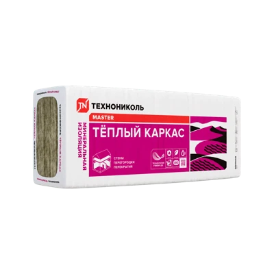 Утеплитель ТН СВ 37 PN Тёплый каркас ПРОФ 1200*610*75 мм 12 плит