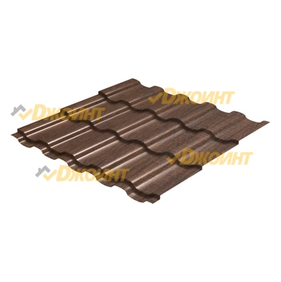 Металлочерепица ЭЛЛАДА 0,5 Printech Antique Oak (Античный дуб)