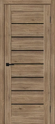 Дверь межкомнатная полотно Браво-22 эко шпон Original Oak Black Shine 2000x900 мм