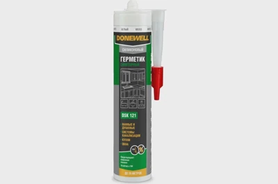 Силиконовый санитарный герметик DONEWELL белый, 260 мл