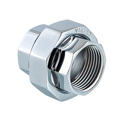 Муфта разъемная Valtec 3/4", внутренняя-внутренняя резьба, хром