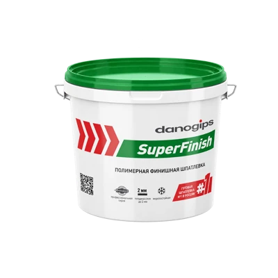 DANOGIPS Шпатлевка полимерная финишная СуперФиниш 5 кг / SuperFinish 3 л