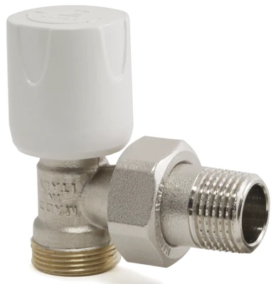Вентиль радиаторный угловой Luxor Easy, 1/2" (24х19), под ЕК