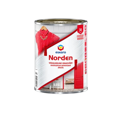 Эмаль Eskaro Norden 30 полуматовая износостойкая 0,9 л