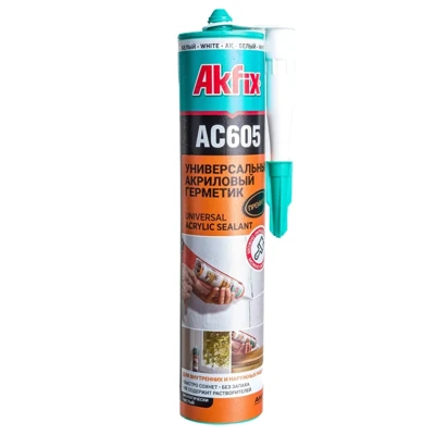 Герметик акриловый Akfix AC605, белый, 310 мл