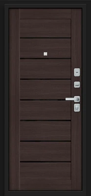 Дверь входная Прайм/BChrome Bravo R-3 Almon левая 2050x860 мм Almon/Wenge BSh/Лунный