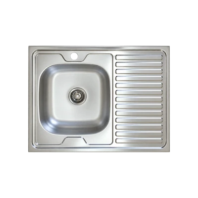 Мойка нержавеющая сталь КромРус 80*60 EC-220М левая 0,6