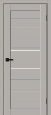 Дверь межкомнатная полотно Браво-28 пэт Grey Silk 2000x600 мм