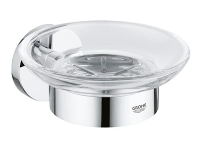 Мыльница GROHE ESSENTIALS стеклянная с держателем 40444001