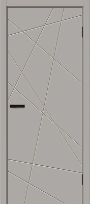 Дверь межкомнатная полотно Граффити-5.Д винил Grey Pro 1900x600 мм