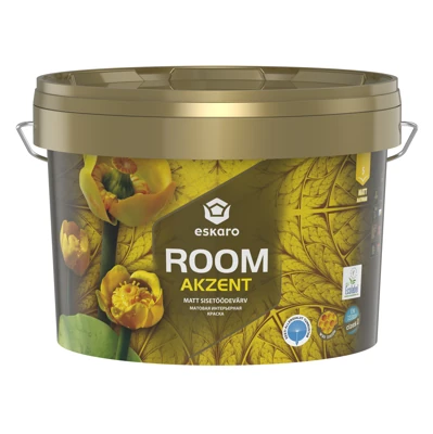 Матовая интерьерная краска Eskaro Akzent Room база А белая 2,7 л