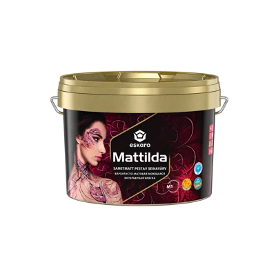 Бархатисто-матовая моющаяся интерьерная краска Eskaro Mattilda, База А белая, 2,85 л