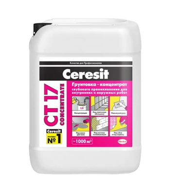 Грунтовка-концентрат Ceresit CT17 10 л