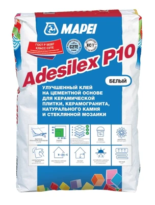 MAPEI Клей на цементной основе Adesilex P10 белый (25 кг)
