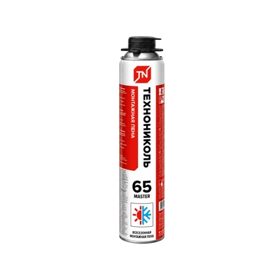Пена монтажная ТехноНИКОЛЬ MASTER 65 всесезонная, 0,89 кг