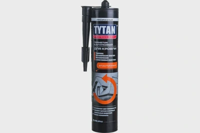Каучуковый герметик для кровли TYTAN PROFESSIONAL бесцветный, 310 мл