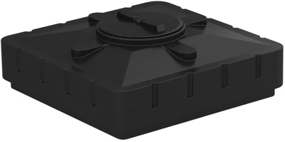 Бак для душа Aquatech 240 л, черный, 950х950х440 мм