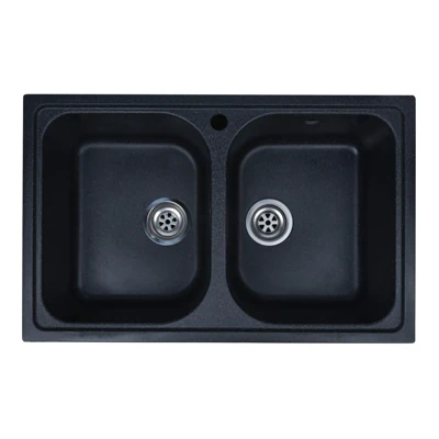 Мойка GRANRUS 785х495 прямоугольная чёрый GR-785W/308