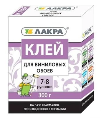 Клей Лакра для виниловых обоев, 300 г, 0,3 кг