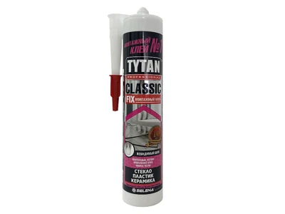 Клей монтажный прозрачный Tytan Classic Fix, 310 мл