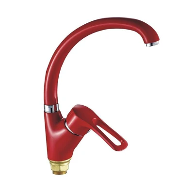 Смеситель для мойки HAIBA HB4166-6 1/2 красный