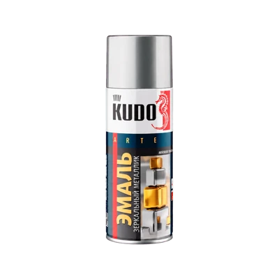 Эмаль KUDO MIRROR FINISH хром зеркальный, 520 мл