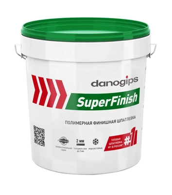 DANOGIPS Полимерная готовая финишная шпатлевка SuperFinish / СуперФиниш 18.1 кг