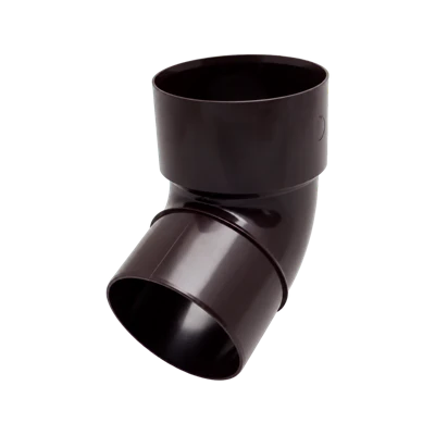 Колено трубы круглое D80 FINEBER RAL 8017 коричневое