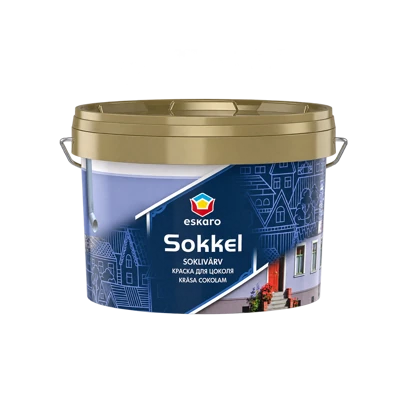 Матовая акриловая краска для цоколя Eskaro Sokkel 9,5 л