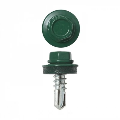 Саморез кровельный RAL 6005 4,8*70 (100 шт)