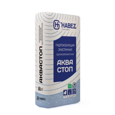 HABEZ АКВАСТОП Гидроизоляционная смесь, 20 кг