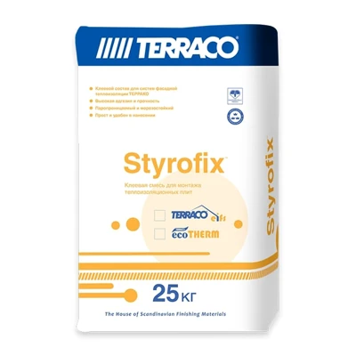 ECOTHERM STYROFIX Клей для приклейки утеплителей (для коттеджного строительства) 25 кг
